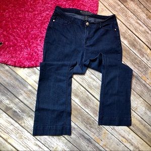 Ashley Stewart dark wash jeans